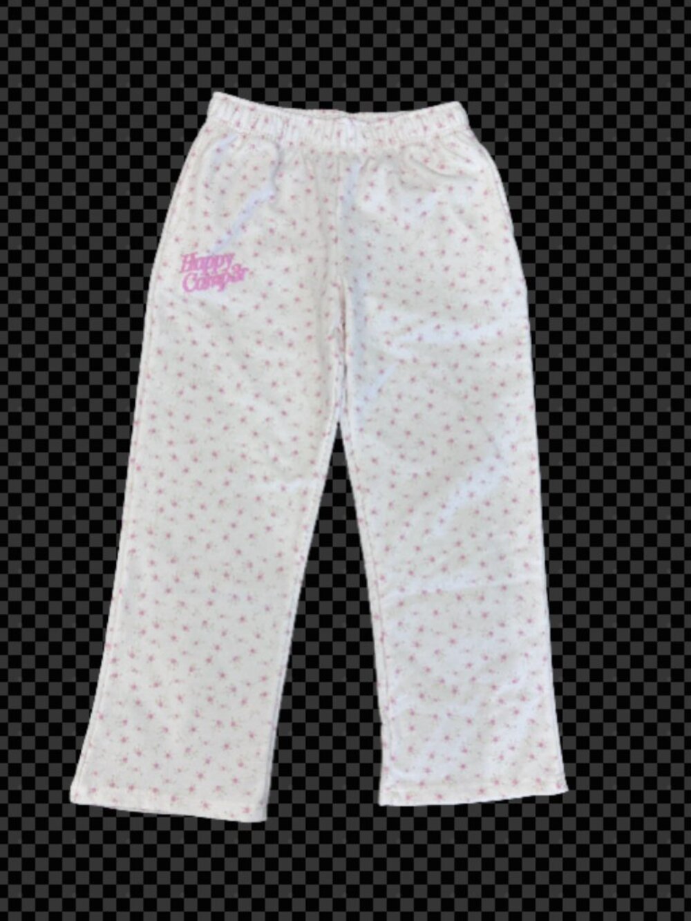 Happy Camp3r Girls Pink Floral Sweatpants